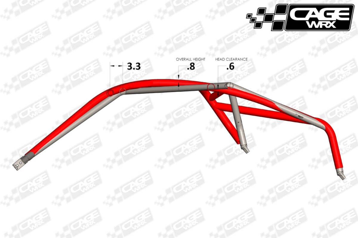 CageWRX '22+ Polaris RZR Pro R Baja Spec Assembled 2 seater Roll Cage