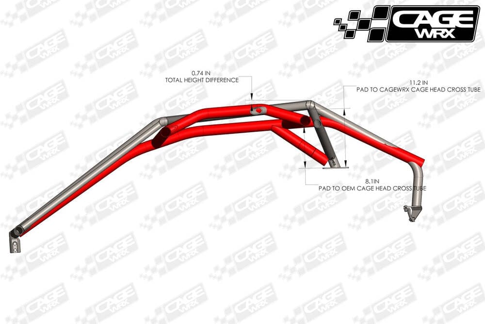 CageWRX '24+ Can-Am Maverick R Baja Spec Roll Cage Kit