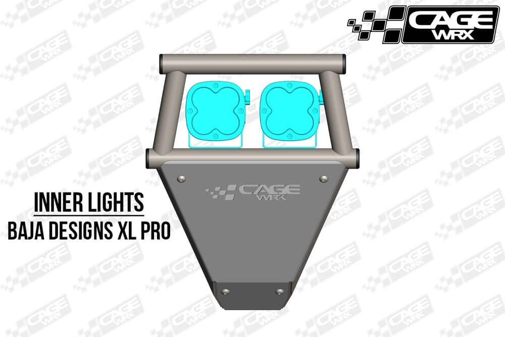 CageWRX Polaris RZR Turbo S Front Bumper - Assembled