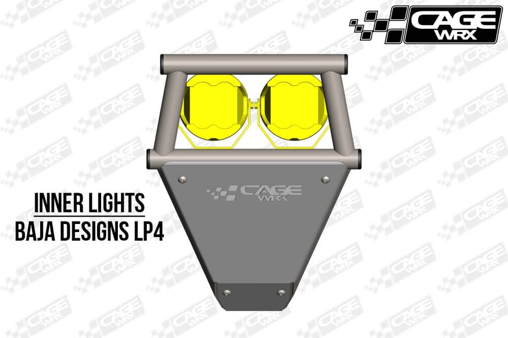 CageWRX Polaris RZR Turbo S Front Bumper - Assembled
