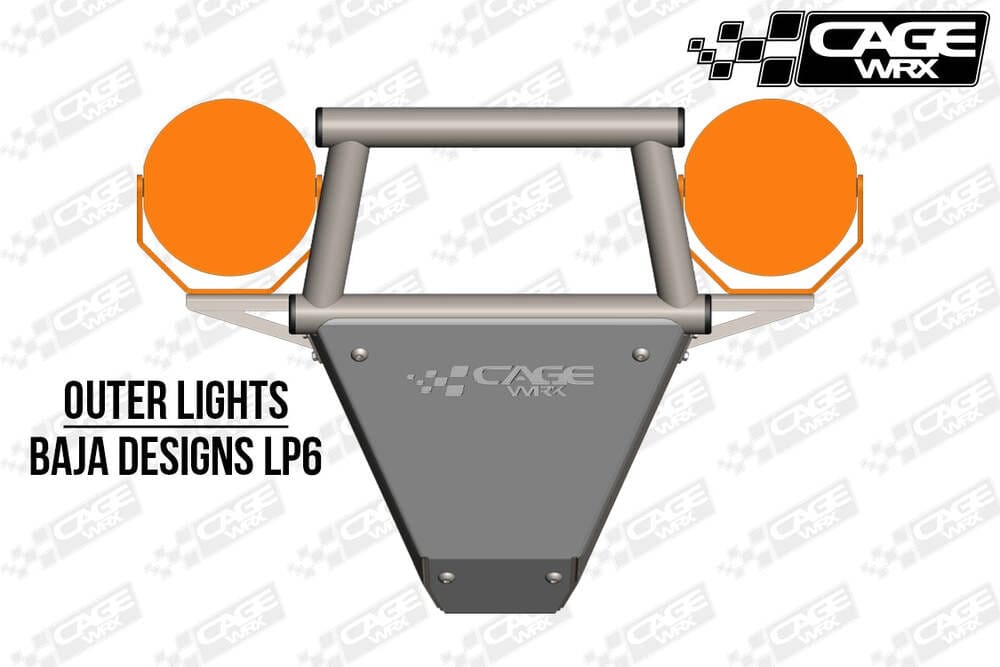 CageWRX Polaris RZR Turbo S Front Bumper - Assembled
