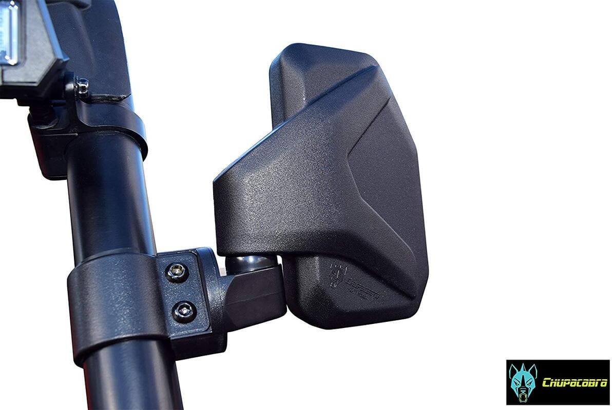 Chupacabra Offroad Rear View/Side Mirror for UTV with Spot Mirror - Right & Left Pair for 1.6" - 2"