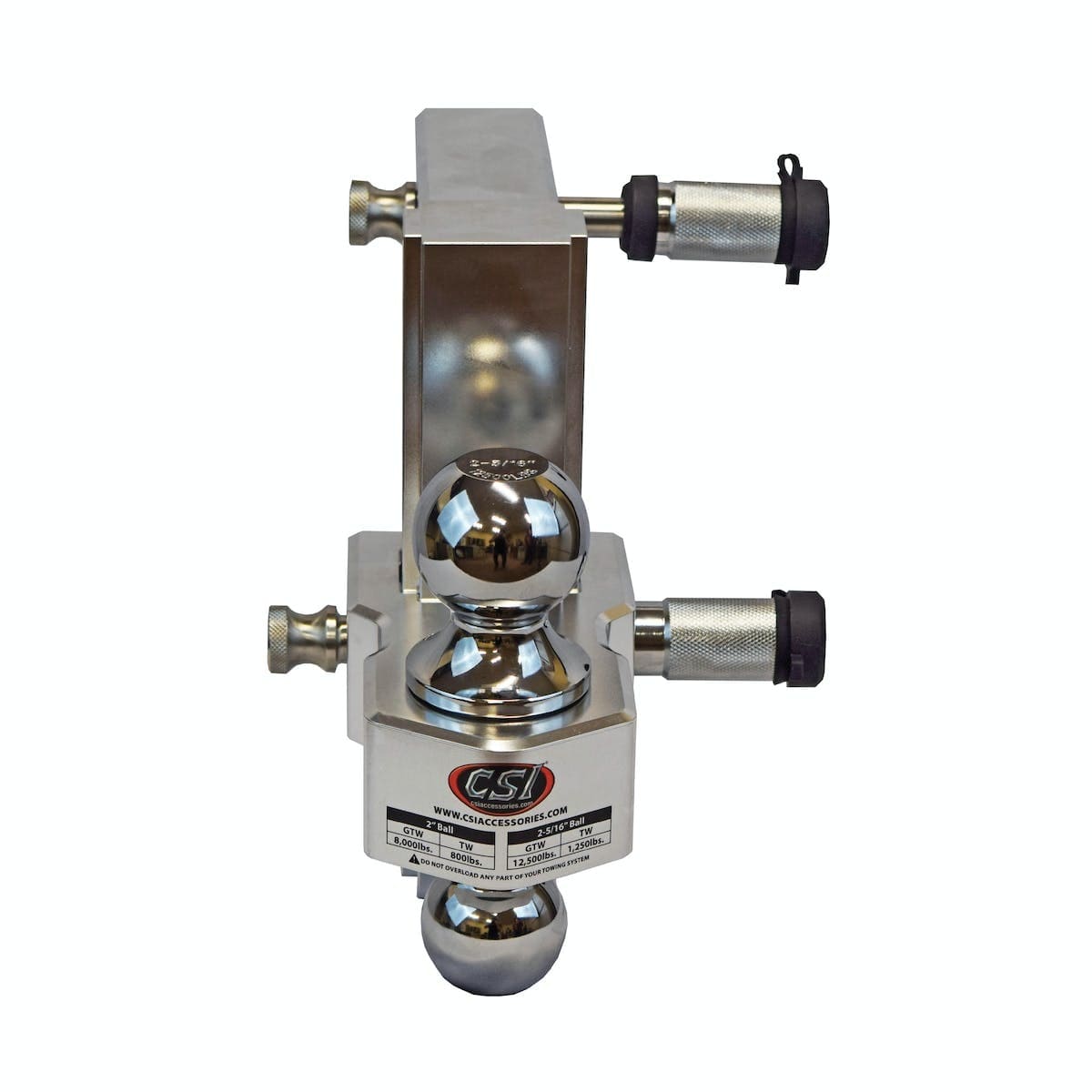 CSI Accessories 106208 Aluminum Adjustable Ball Mount - 8" Drop