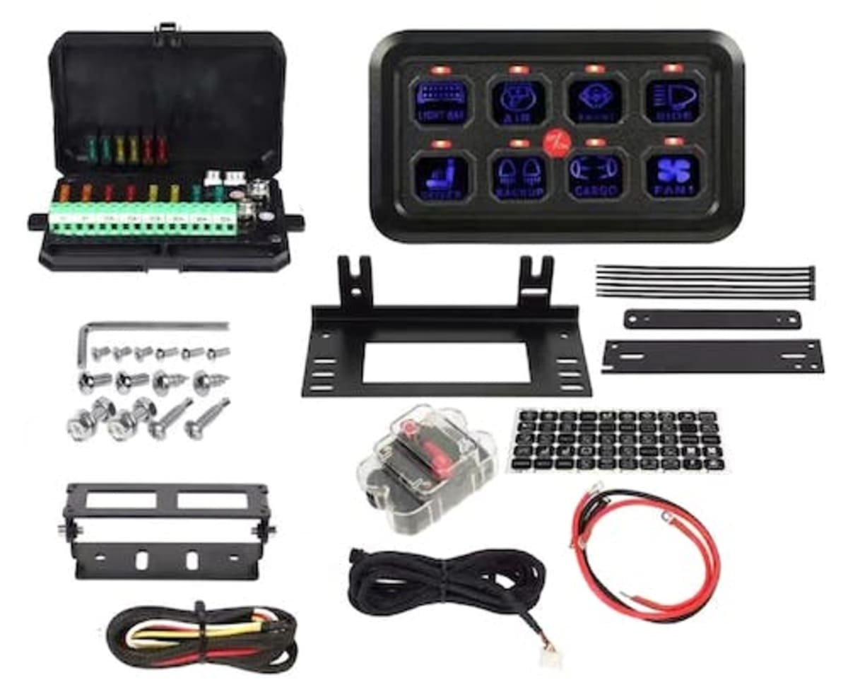 CSI Accessories Universal 8-Gang Switch Panel