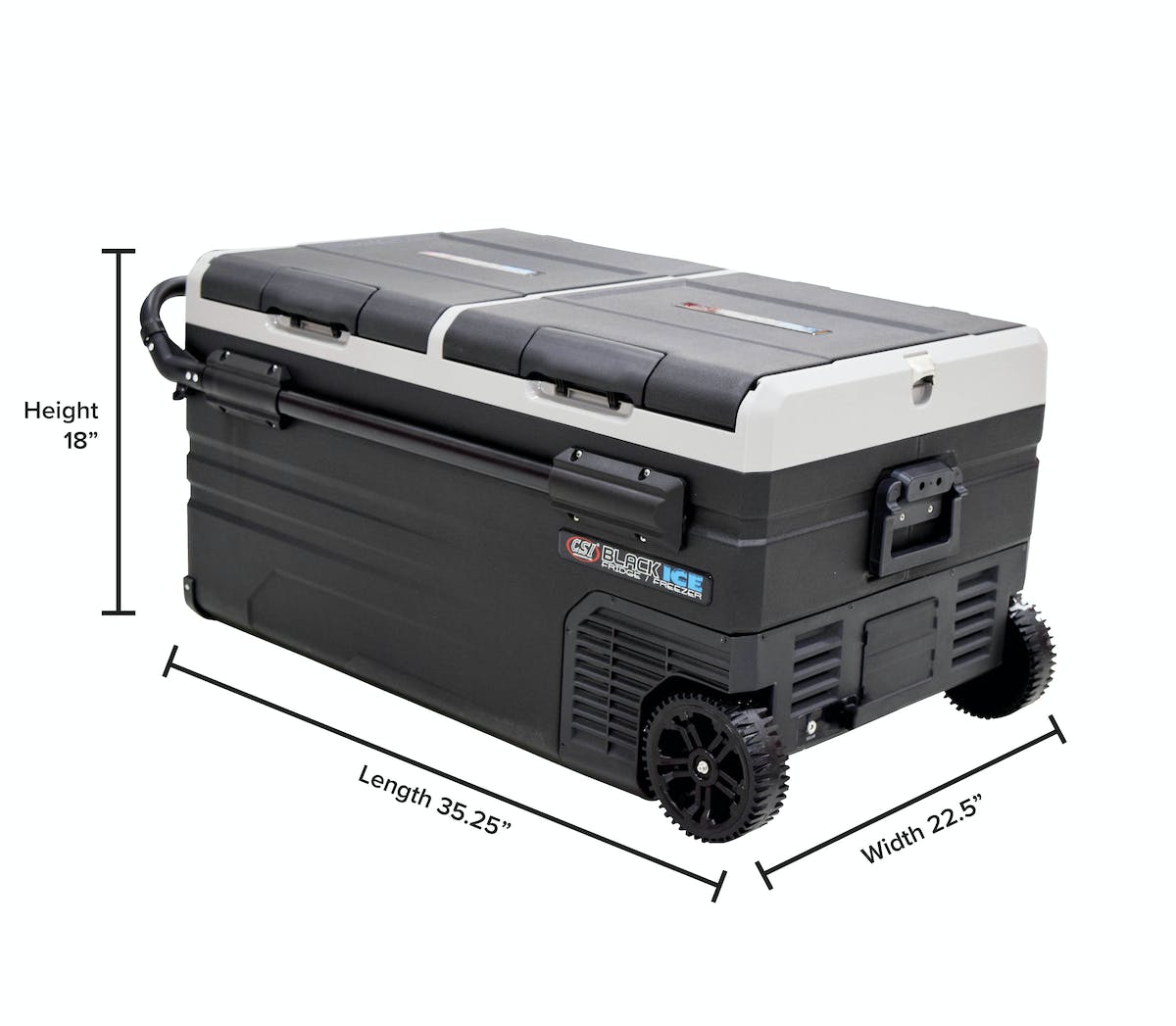 CSI Accessories W60 Black Ice Fridge/Freezer