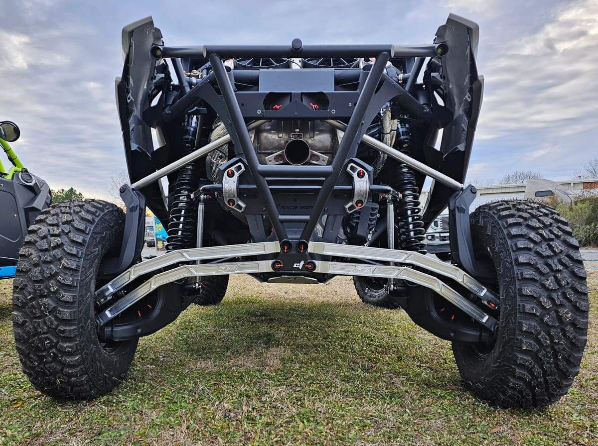 CT Race Worx Can-Am Maverick R Double E Rear Sway Bar Pro Rock High Clearance Billet Radius Rod Kit