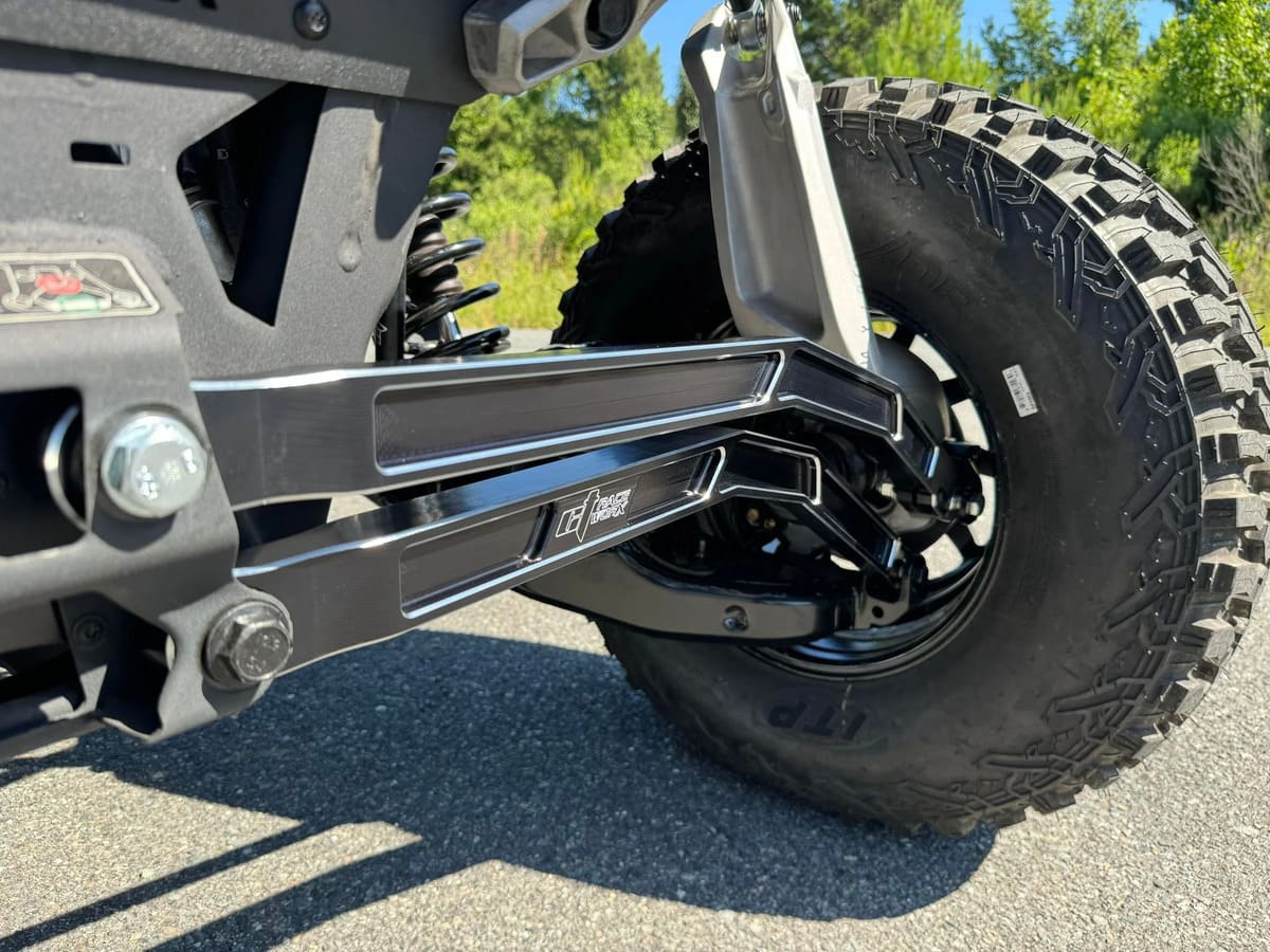 CT Race Worx Can-Am Maverick R Double E Rear Sway Bar Pro Rock High Clearance Billet Radius Rod Kit