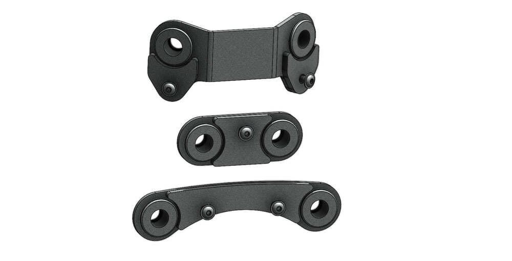 CT Race Worx Can-Am Maverick R Rear Radius Rod Race Plates