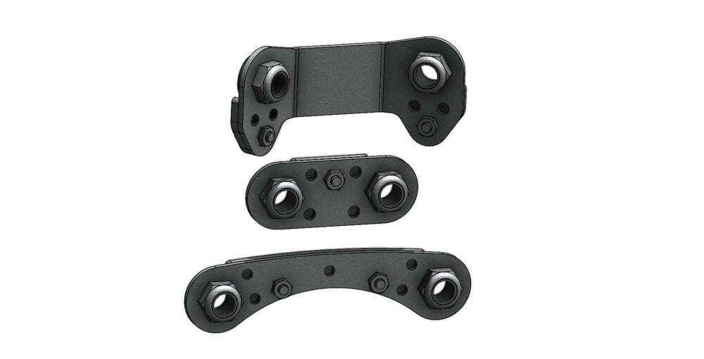 CT Race Worx Can-Am Maverick R Rear Radius Rod Race Plates