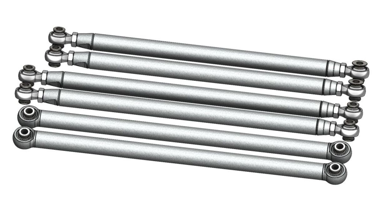 CT Race Worx Can-Am Maverick X3 64" Chromoly Race Series Radius Rod Kit