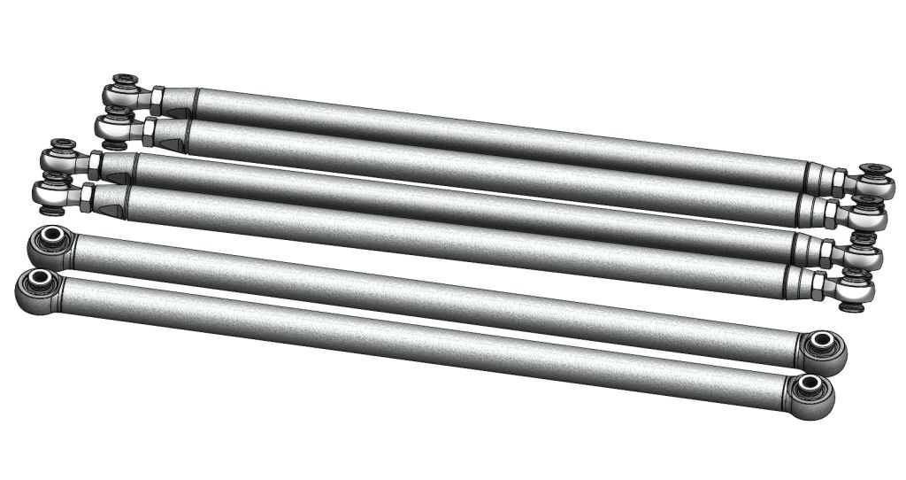 CT Race Worx Can-Am Maverick X3 72" Chromoly Race Series Radius Rod Kit