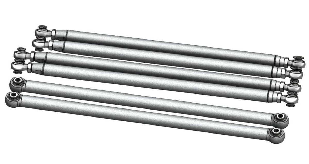 CT Race Worx Can-Am Maverick X3 72" Chromoly Race Series Radius Rod Kit