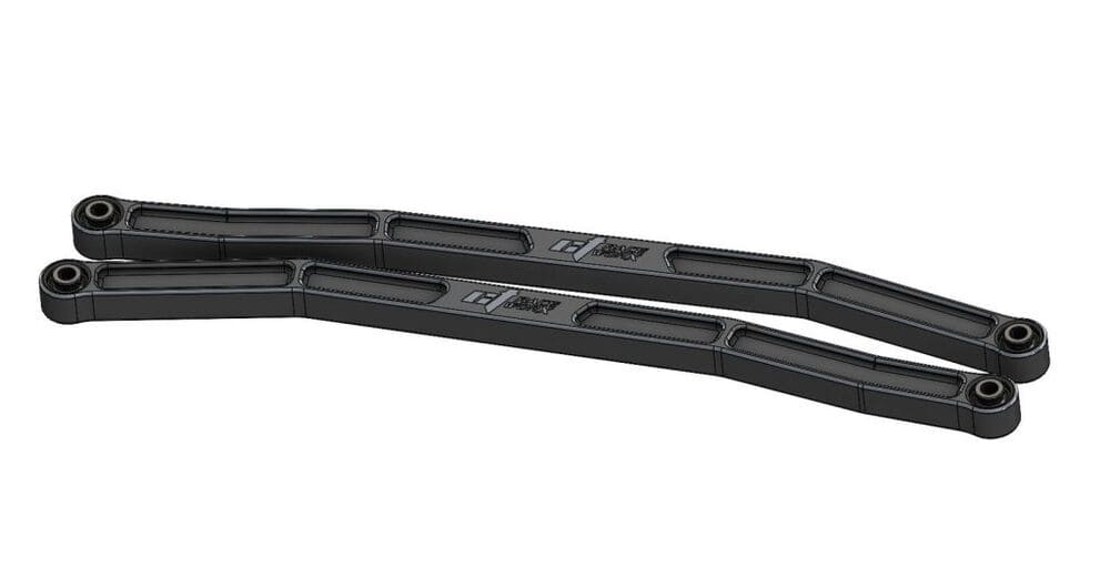 CT Race Worx Can-Am Maverick X3 72" High Clearance Billet Proof Lower Radius Rods - Black Ano