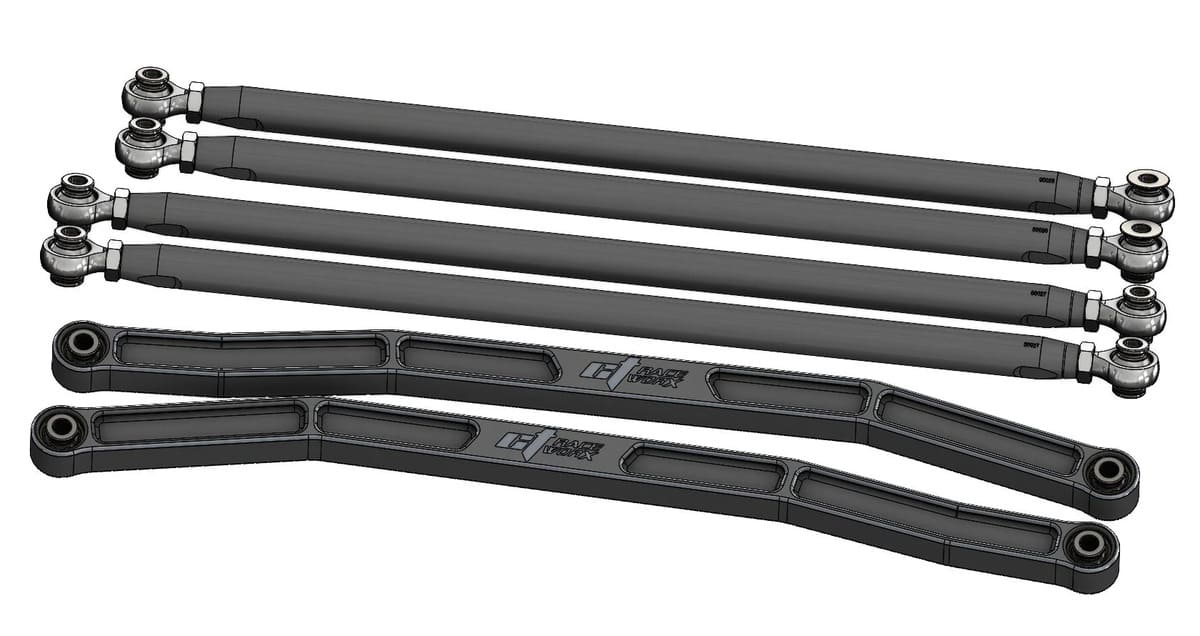 CT Race Worx Can-Am Maverick X3 72" High Clearance Worx Series Billet Radius Rod Kit