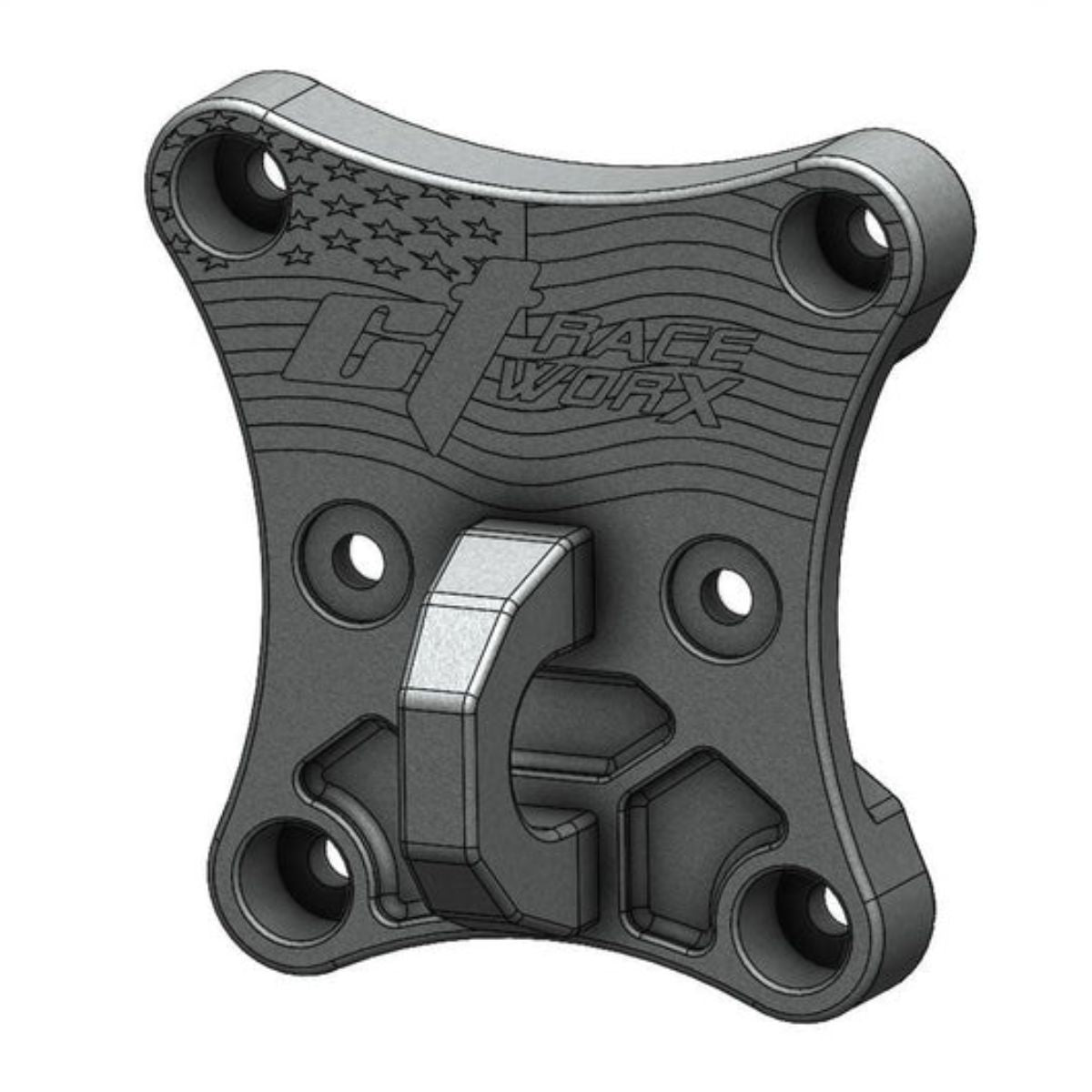 CT Race Worx Can-Am Maverick X3 Billet Proof Radius Rod Plate w/ Tow Ring