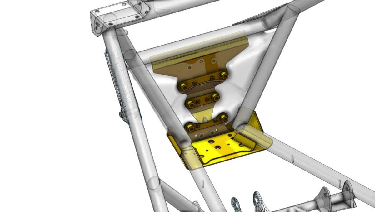 CT Race Worx Can-Am Maverick X3 Rear Radius Rod Reinforcement Plate