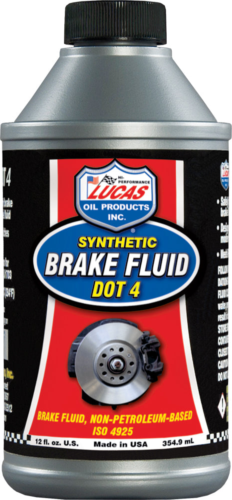 Lucas Oil Synthetic Brake Fluid Dot 4 12 Oz