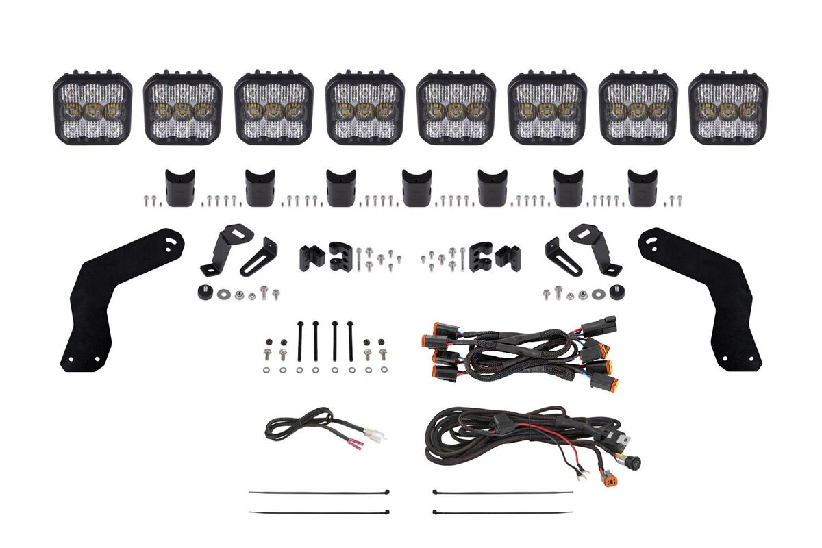 Diode Dynamics '17-'25 Can-Am Maverick X3 SS5 Roof Cross Link Lightbar Kit