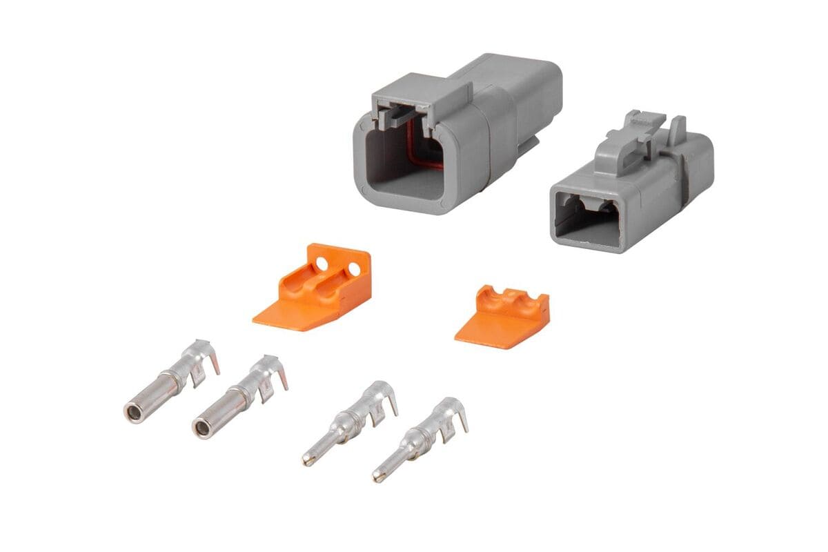 Diode Dynamics 2-Pin Deutsch Connector Kit - 12-14 Gauge