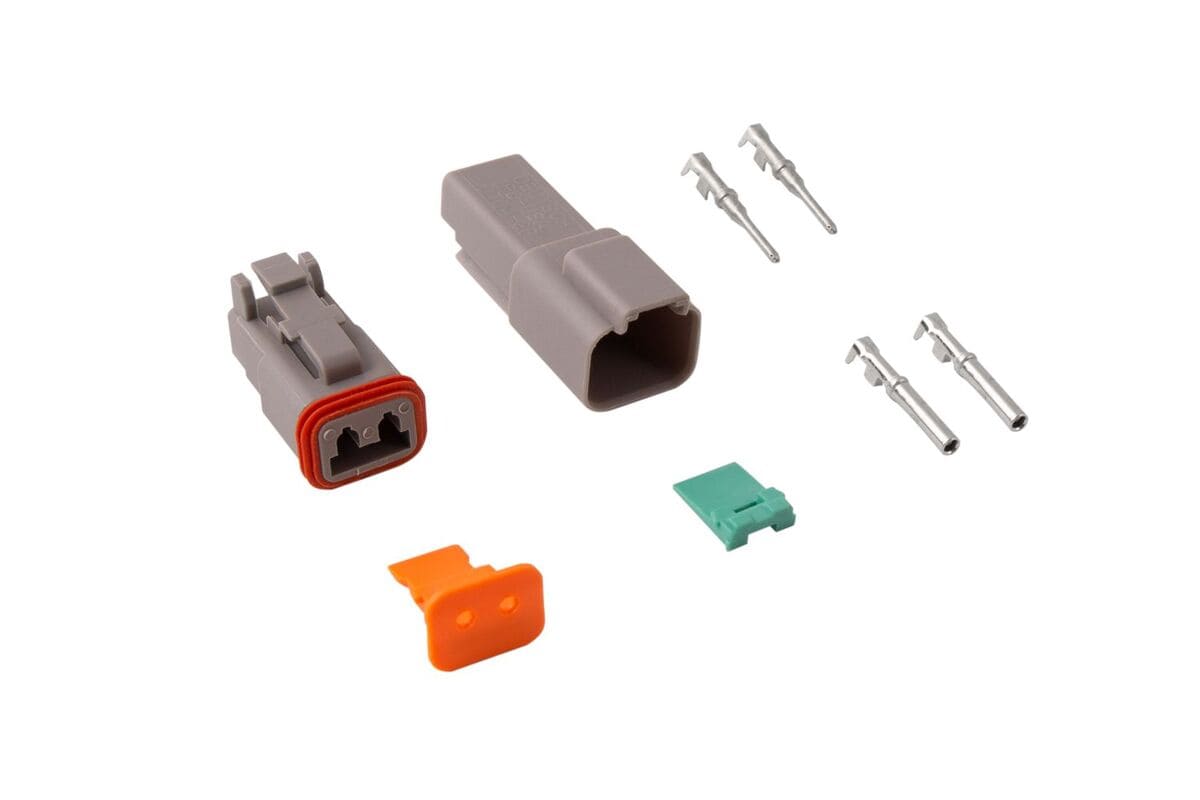 Diode Dynamics 2-Pin Deutsch Connector Kit - 16-22 Gauge