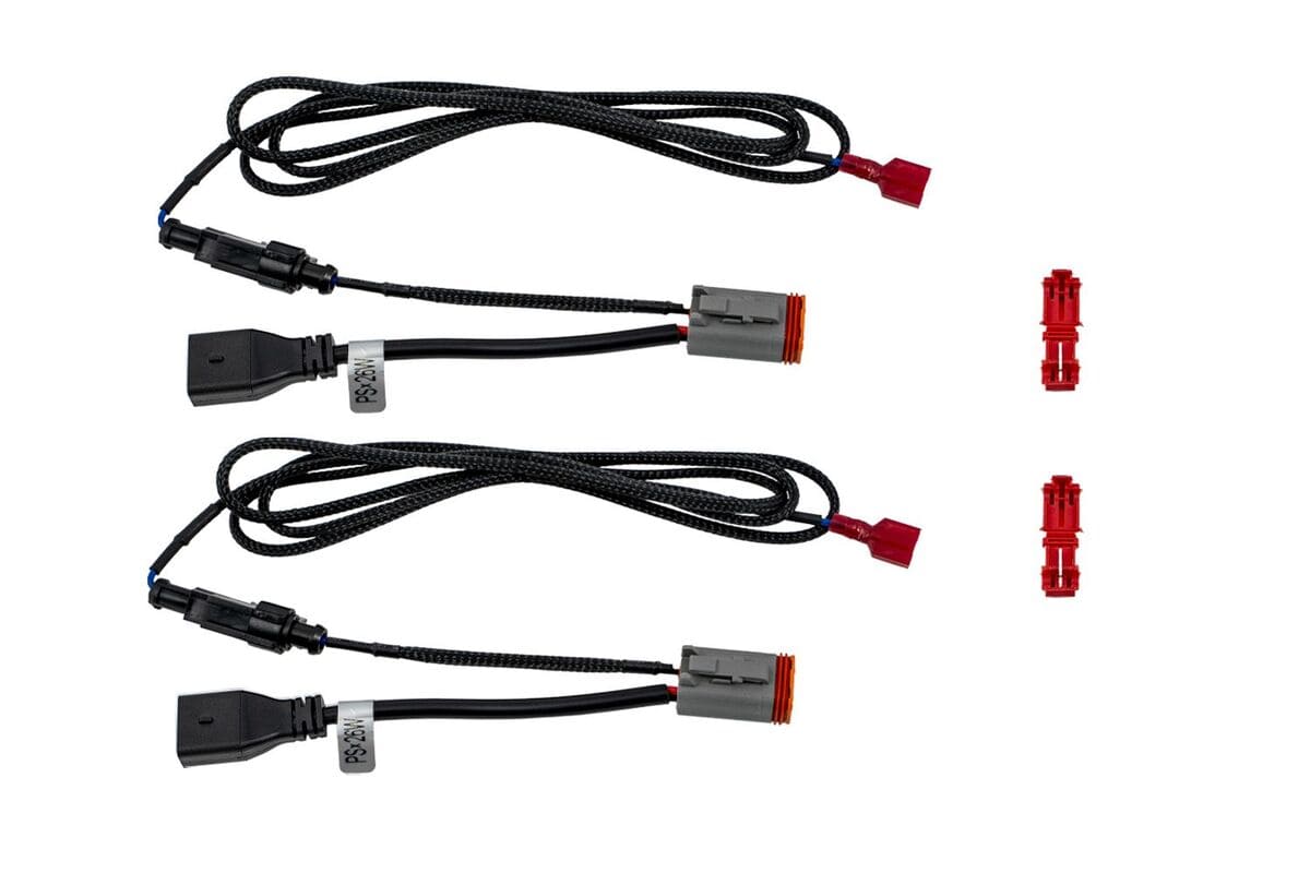 Diode Dynamics Deutsch DT Adapter Wires With Backlight Tap - Pair