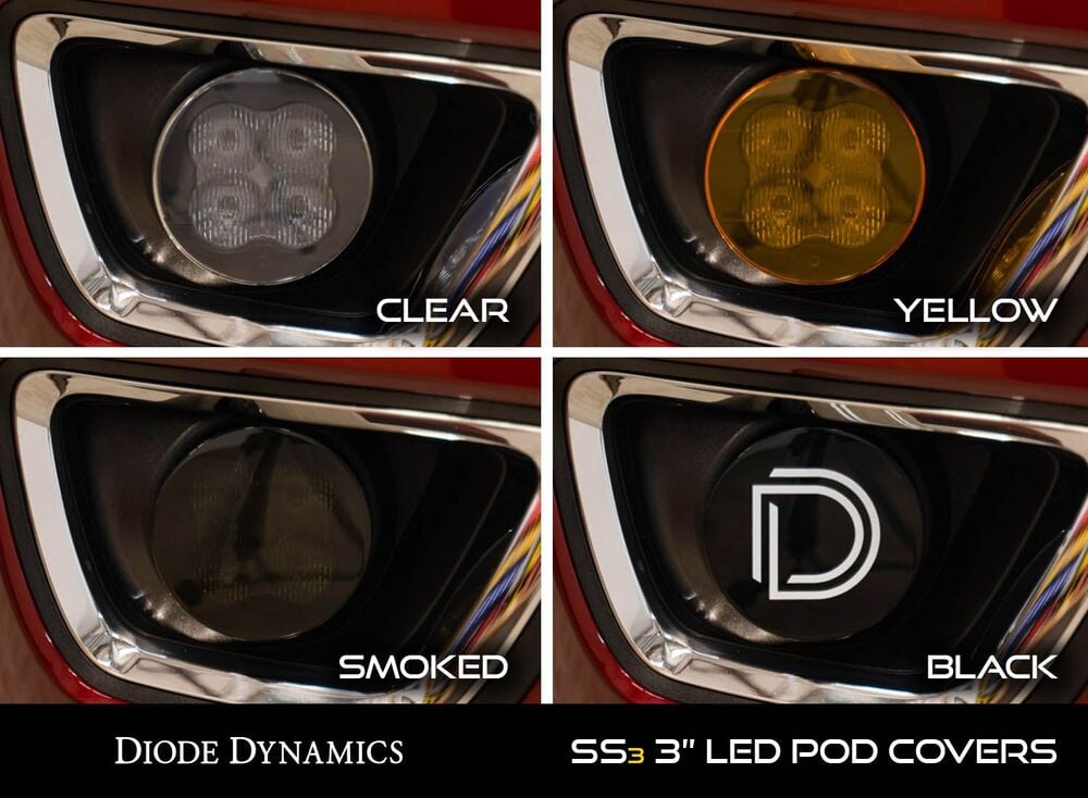 Diode Dynamics SS3 LED Pod Cover, Smoked - One