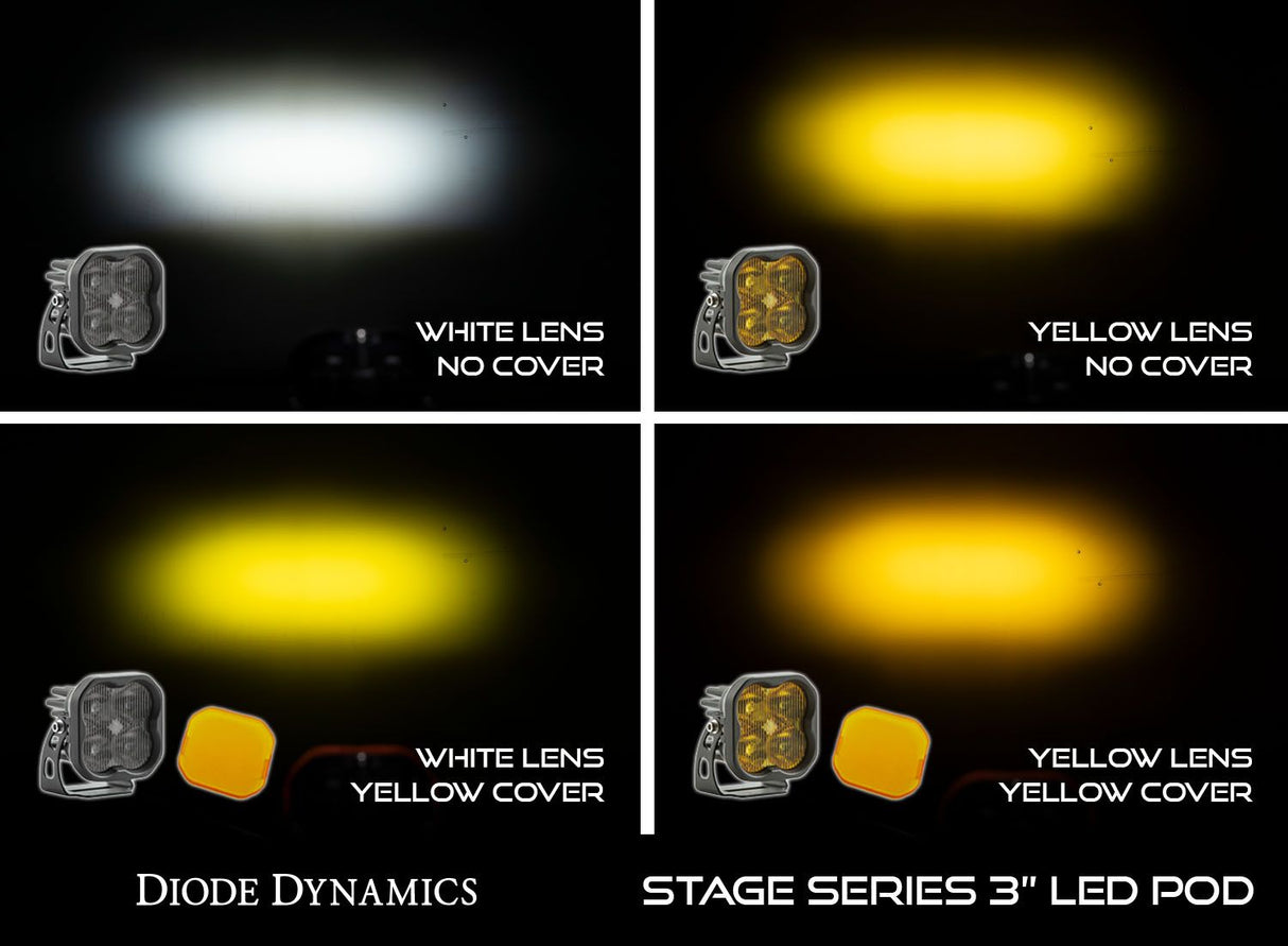 Diode Dynamics SS3 LED Pod Yellow Cover - One