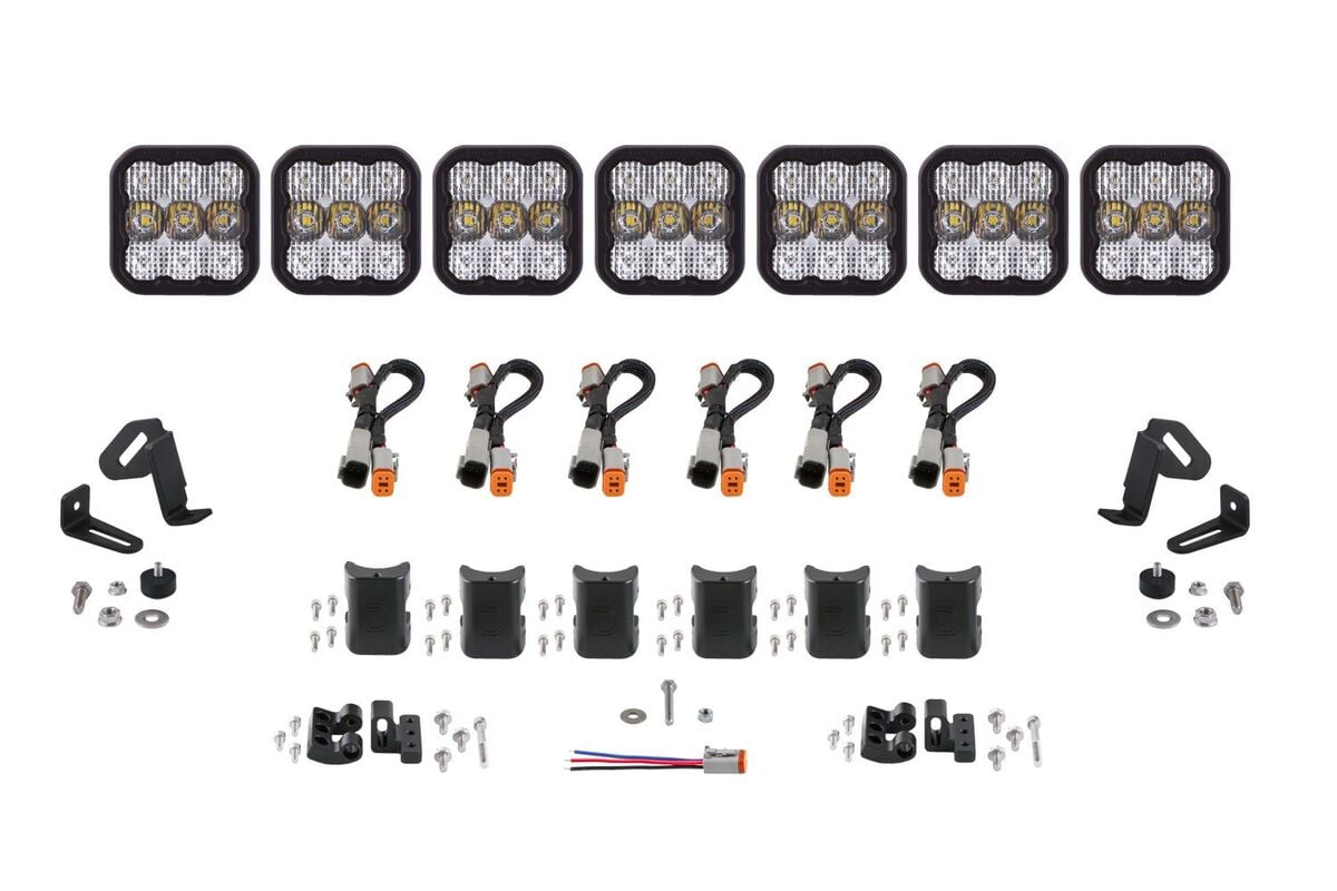 Diode Dynamics SS5 Cross Link 7-Pod LED Light Bar - One