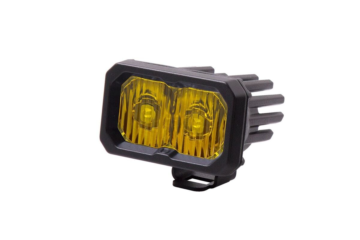 Diode Dynamics Stage Series 2" SAE Yellow Pro Standard LED Pod - Single