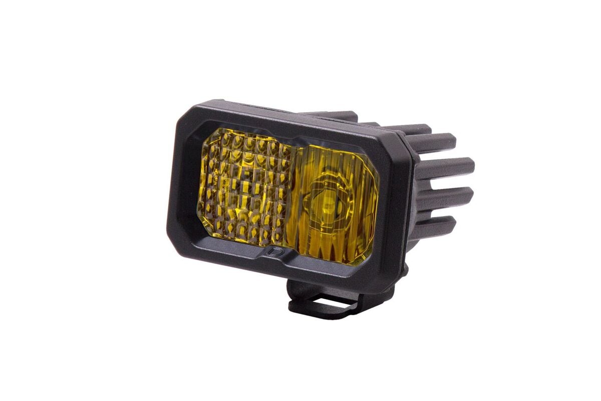 Diode Dynamics Stage Series 2" SAE Yellow Pro Standard LED Pod - Single