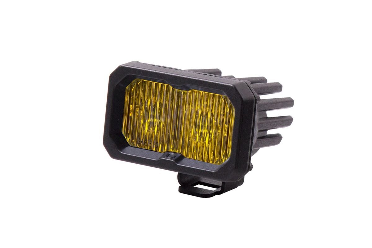 Diode Dynamics Stage Series 2" SAE Yellow Pro Standard LED Pod - Single