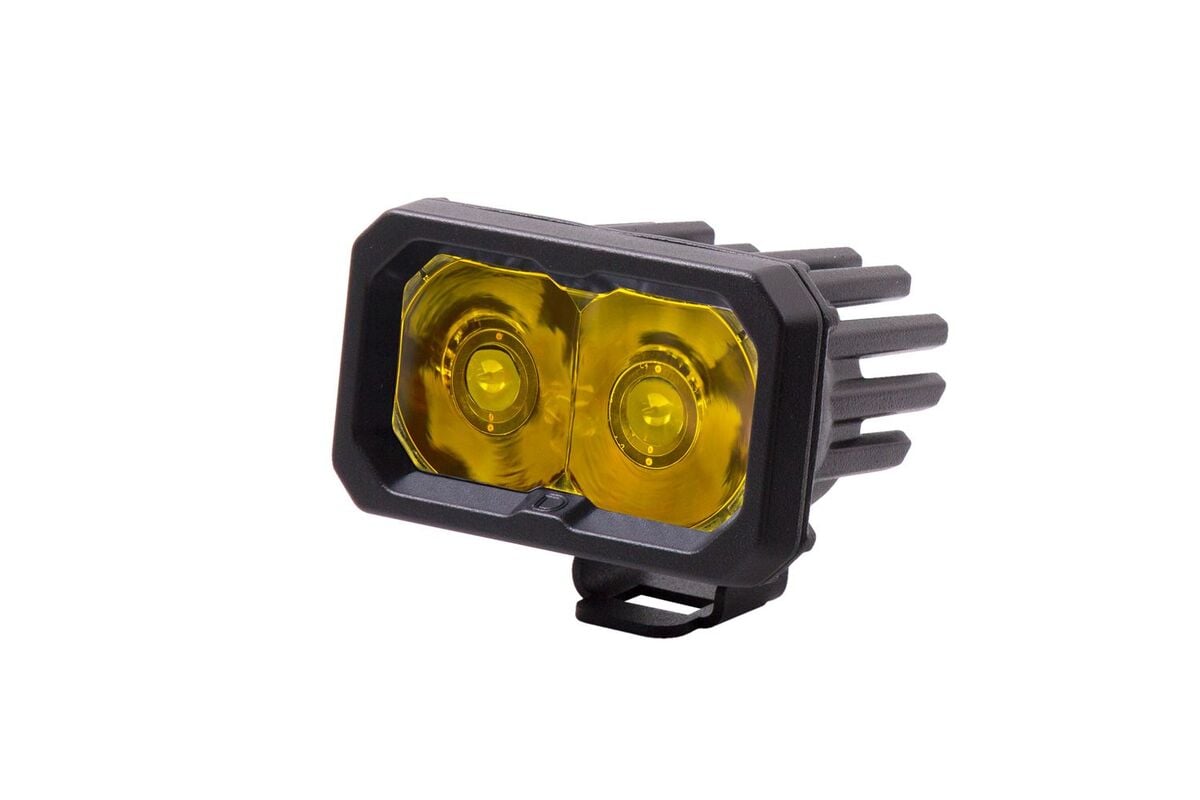 Diode Dynamics Stage Series 2" SAE Yellow Pro Standard LED Pod - Single