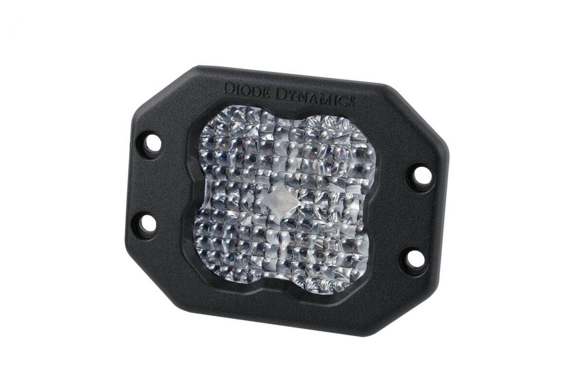 Diode Dynamics Stage Series 3” SAE/DOT White Sport Flush Mount LED Pod - Single