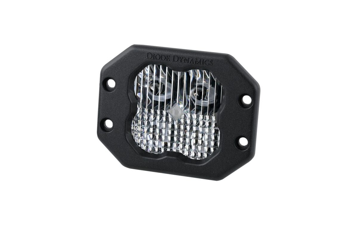 Diode Dynamics Stage Series 3” SAE/DOT White Sport Flush Mount LED Pod - Single