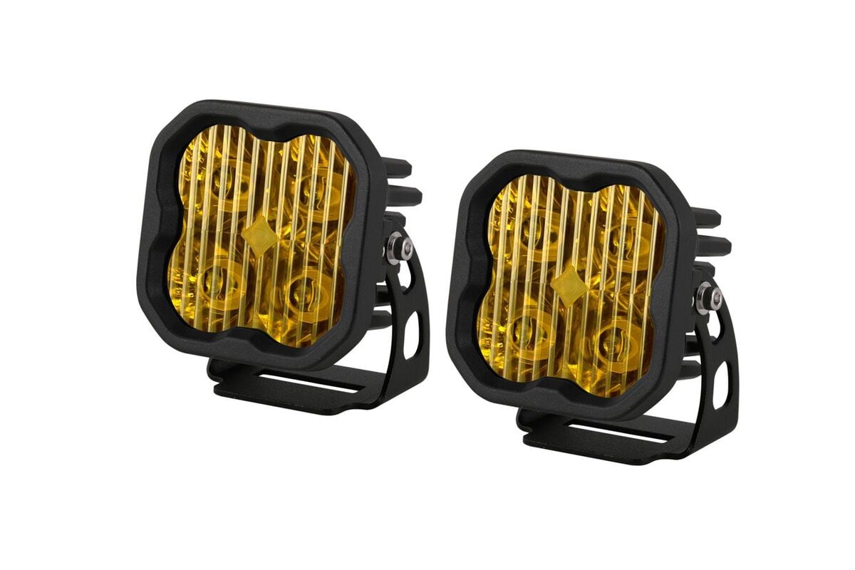Diode Dynamics Stage Series 3” SAE Yellow Sport LED Pod - Pair