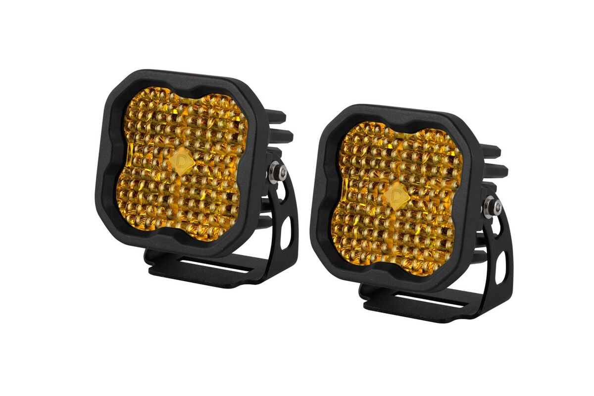 Diode Dynamics Stage Series 3” SAE Yellow Sport LED Pod - Pair