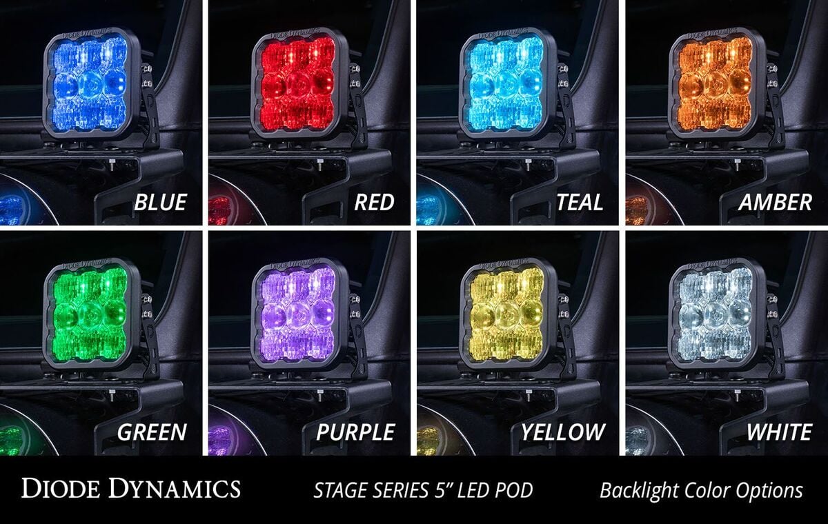 Diode Dynamics Stage Series 5” White Pro LED Pod - One