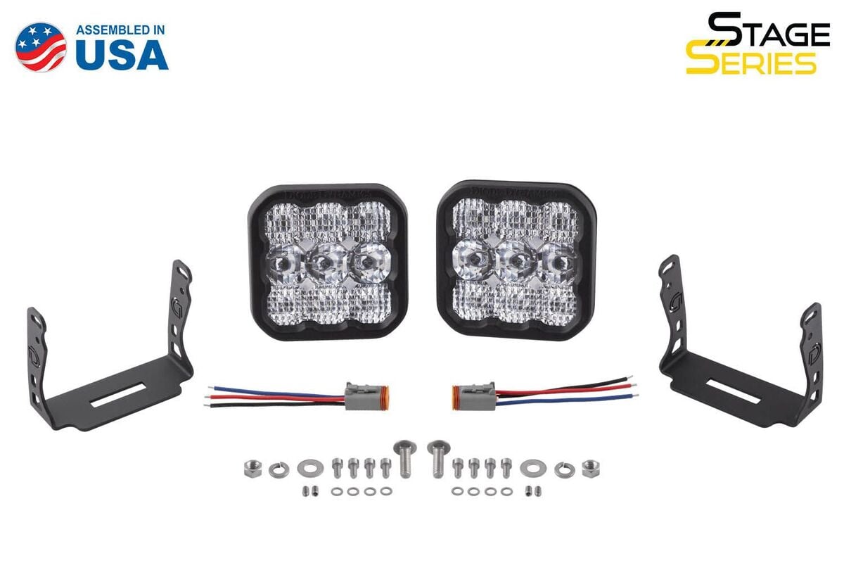 Diode Dynamics Stage Series 5” White Sport LED Pod - Pair