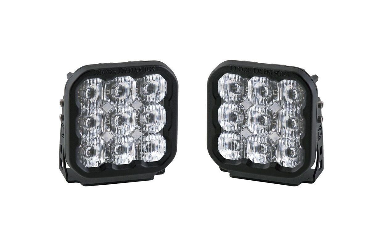 Diode Dynamics Stage Series 5” White Sport LED Pod - Pair