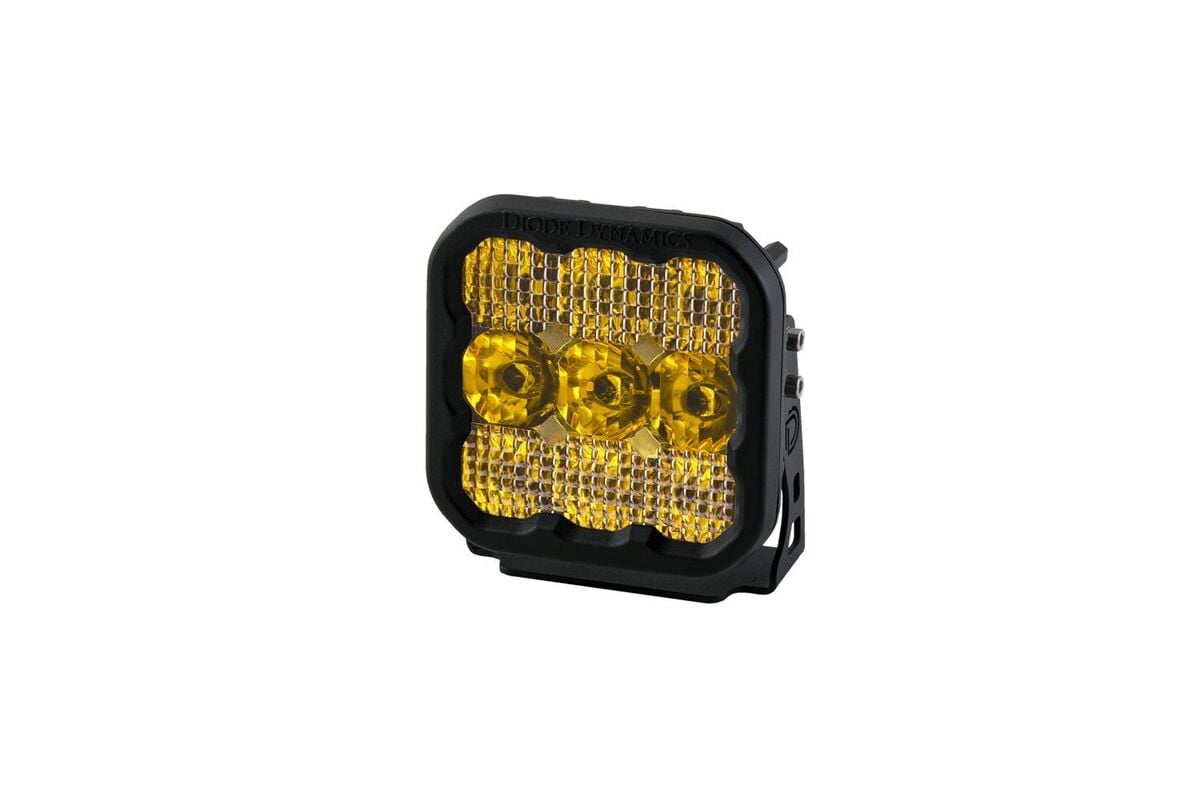 Diode Dynamics Stage Series 5” Yellow Sport LED Pod - Single
