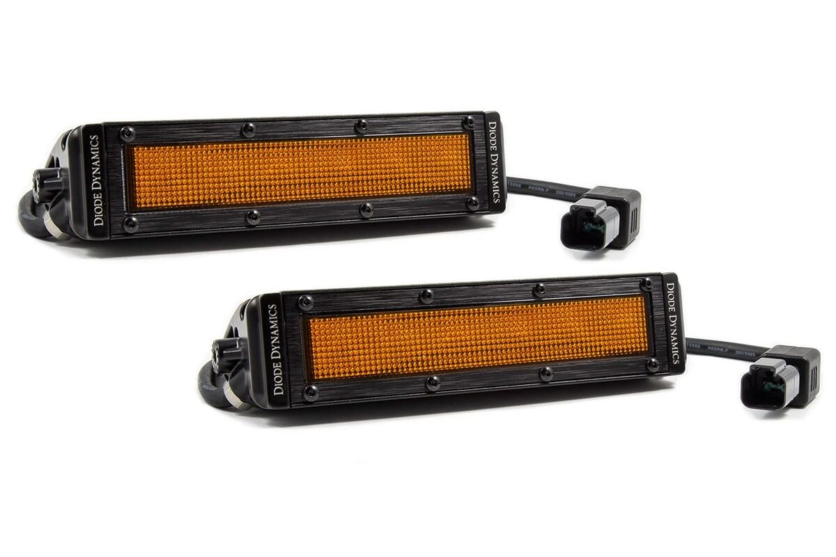 Diode Dynamics Stage Series 6” SAE Amber Light Bar - Pair