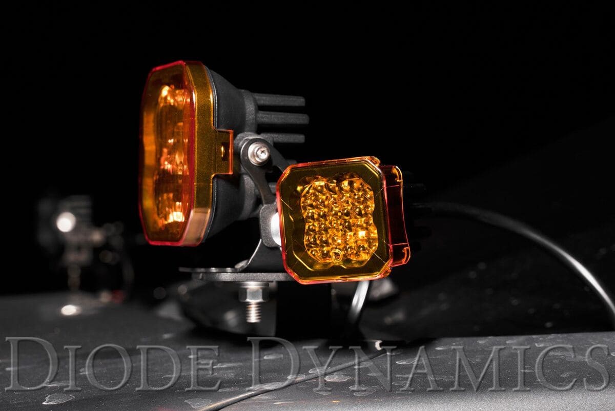 Diode Dynamics Stage Series C1 LED Pod Yellow Cover - One