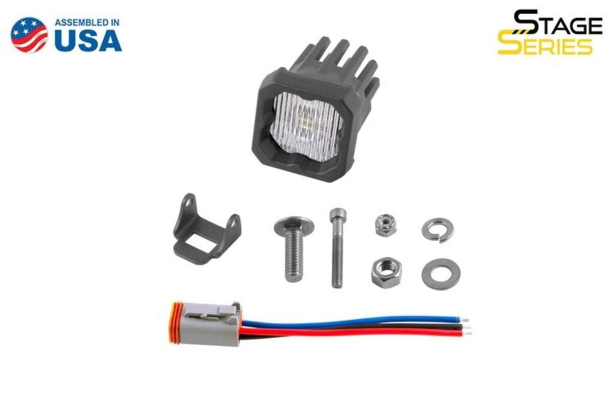 Diode Dynamics Stage Series C1 White SAE Fog Standard LED Pod - One