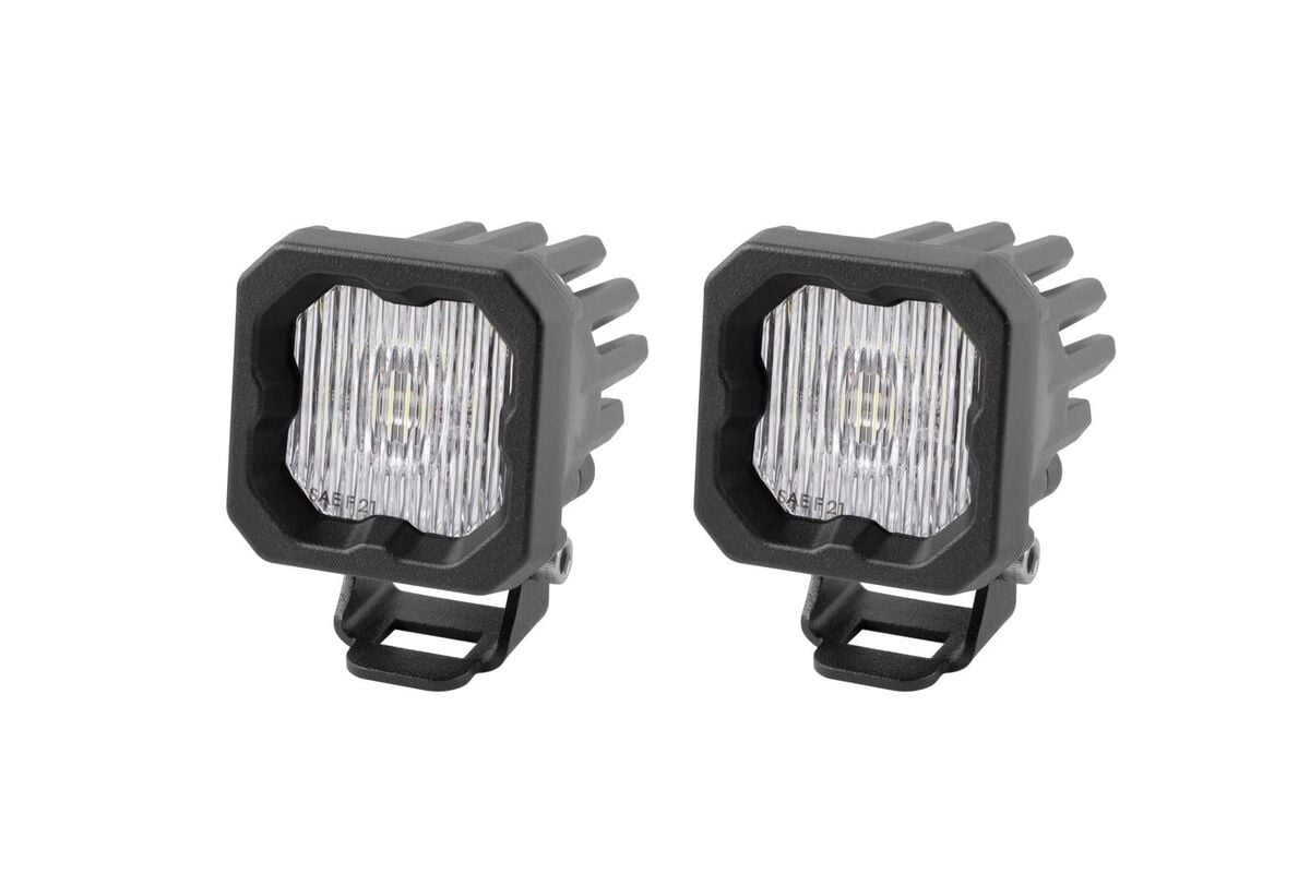 Diode Dynamics Stage Series C1 White SAE Fog Standard LED Pod - Pair