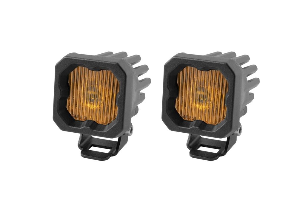 Diode Dynamics Stage Series C1 Yellow SAE Fog Standard LED Pod - Pair