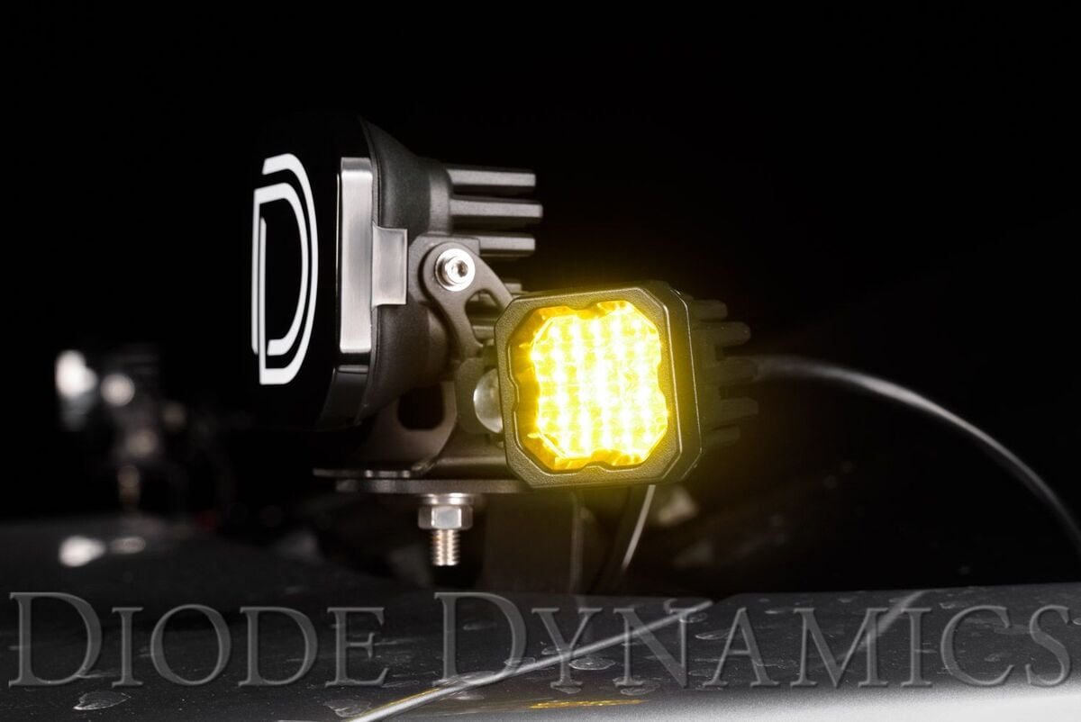 Diode Dynamics Stage Series C1 Yellow Sport Standard LED Pod - Pair