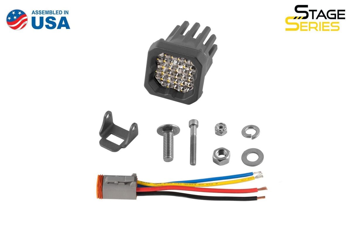 Diode Dynamics Stage Series C1R White Flood Standard LED Pod - One