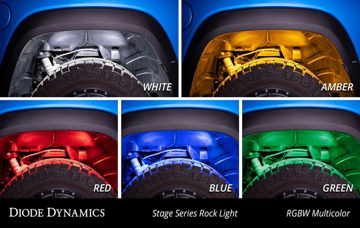 Diode Dynamics Stage Series RGBW LED Rock Light - One