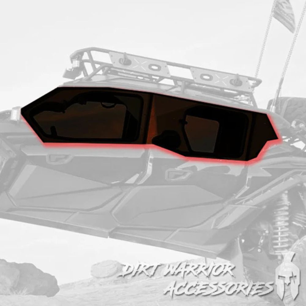 Dirt Warrior '16+ Can-Am Maverick X3 4-Seat Cab Enclosure Upper Side Doors & Panels