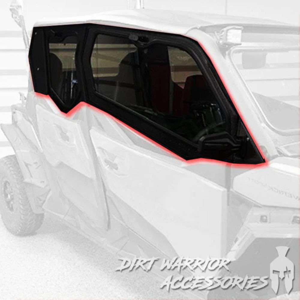 Dirt Warrior '19+ Can-Am Maverick Sport 4 Seat Cab Enclosure Upper Side Doors & Panels